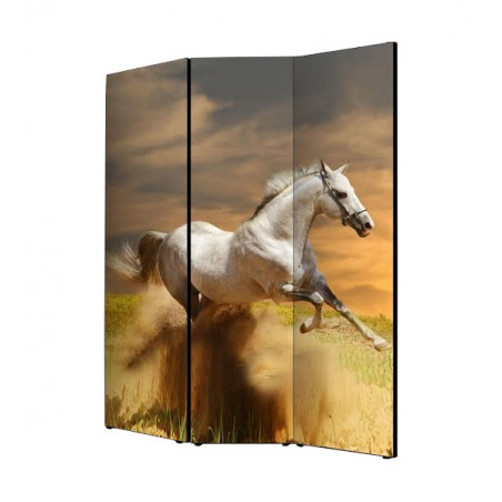 PARAVENT CHEVAUX BLANCS 3 - 4