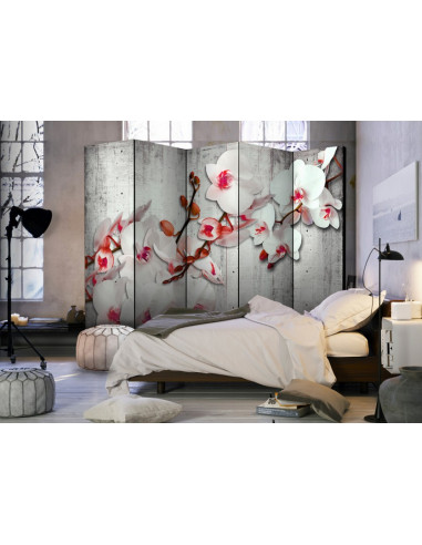 PARAVENT RED FLOWERS 3 - 5