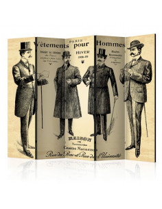 PARAVENT CHAPEAU ET MOUSTACHE 3 - 5 2
