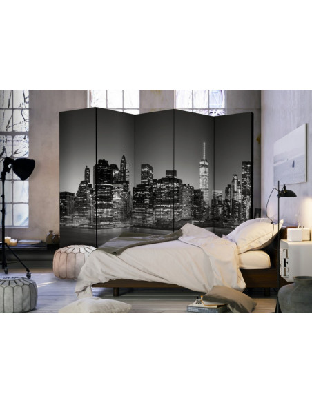 PARAVENT NY BLACK AND WHITE 3 - 5
