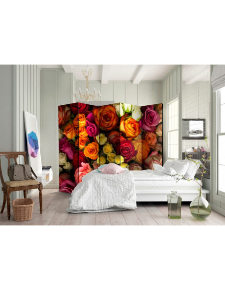 PARAVENT BOUTON DE ROSE 5