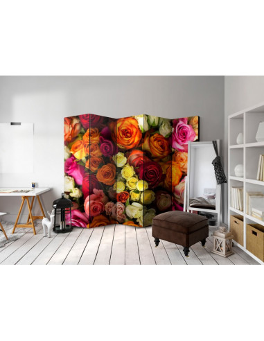 PARAVENT BOUTON DE ROSE 5