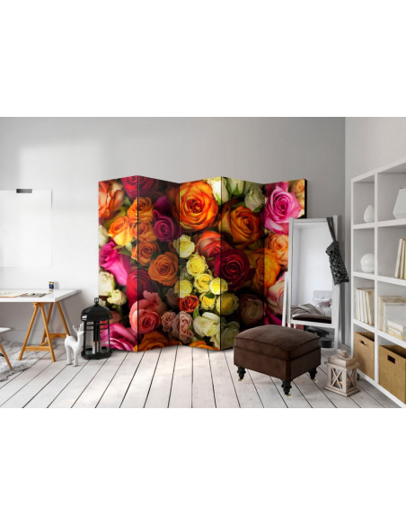PARAVENT BOUTON DE ROSE 5