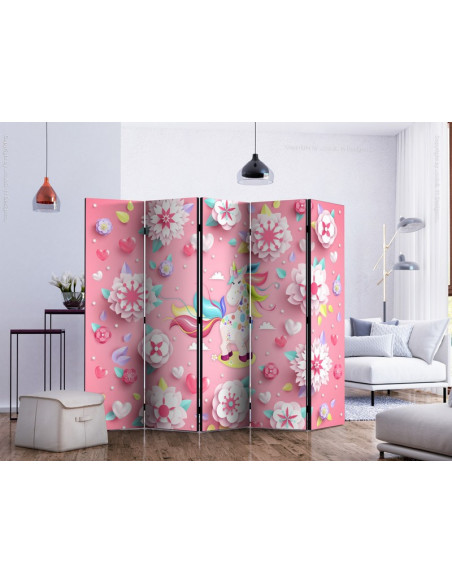 PARAVENT LICORNE MULTICOLORE 3 - 5