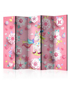 PARAVENT LICORNE MULTICOLORE 3 - 5 2
