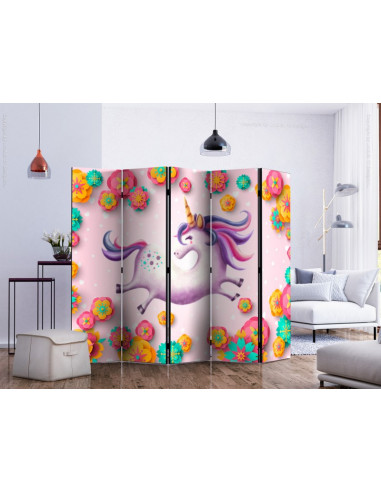 PARAVENT LICORNE FLOWER 3 - 5