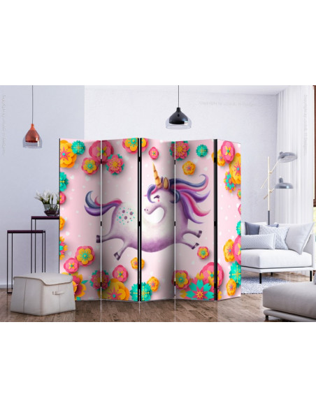 PARAVENT LICORNE FLOWER 3 - 5