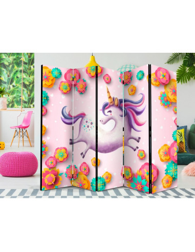 PARAVENT LICORNE FLOWER 3 - 5