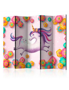 PARAVENT LICORNE FLOWER 3 - 5 2
