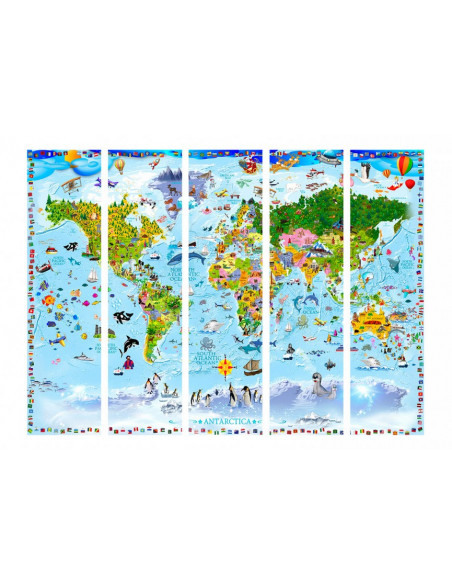 PARAVENT MAP ANIMEE 5