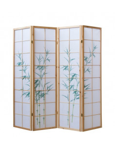 PARAVENT NATUREL HERBES VERT 3 - 4 - 5 2