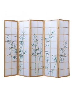 PARAVENT NATUREL HERBES VERT 3 - 4 - 5 2