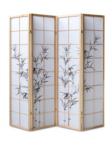 PARAVENT NATUREL HERBES NOIR 3 - 4 - 5 - 6
