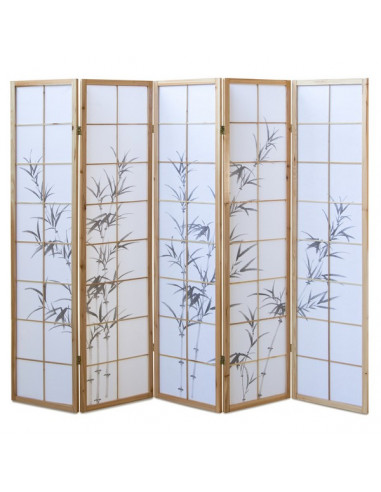 PARAVENT NATUREL HERBES NOIR 3 - 4 - 5 - 6