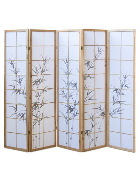 PARAVENT NATUREL HERBES NOIR 3 - 4 - 5 - 6