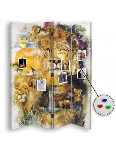 PARAVENT PIN IT - ANIMAUX DE LA SAVANE - 3 - 4