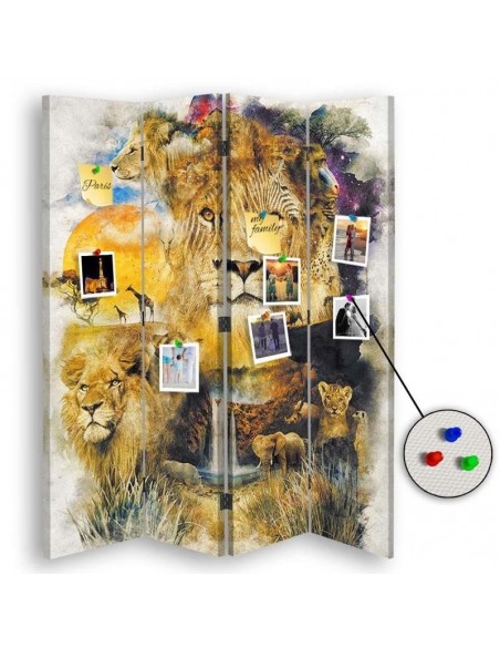 PARAVENT PIN IT - ANIMAUX DE LA SAVANE - 3 - 4